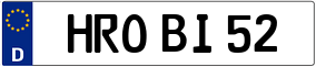 Truck License Plate
